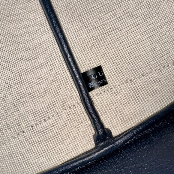 Gucci Ophidia GG Large Tote In Beige and Blue Supreme - Picture 8 of 15